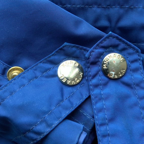 MICHAEL KORS Rain jacket Windbreaker Blue. Size S. - Picture 4 of 7
